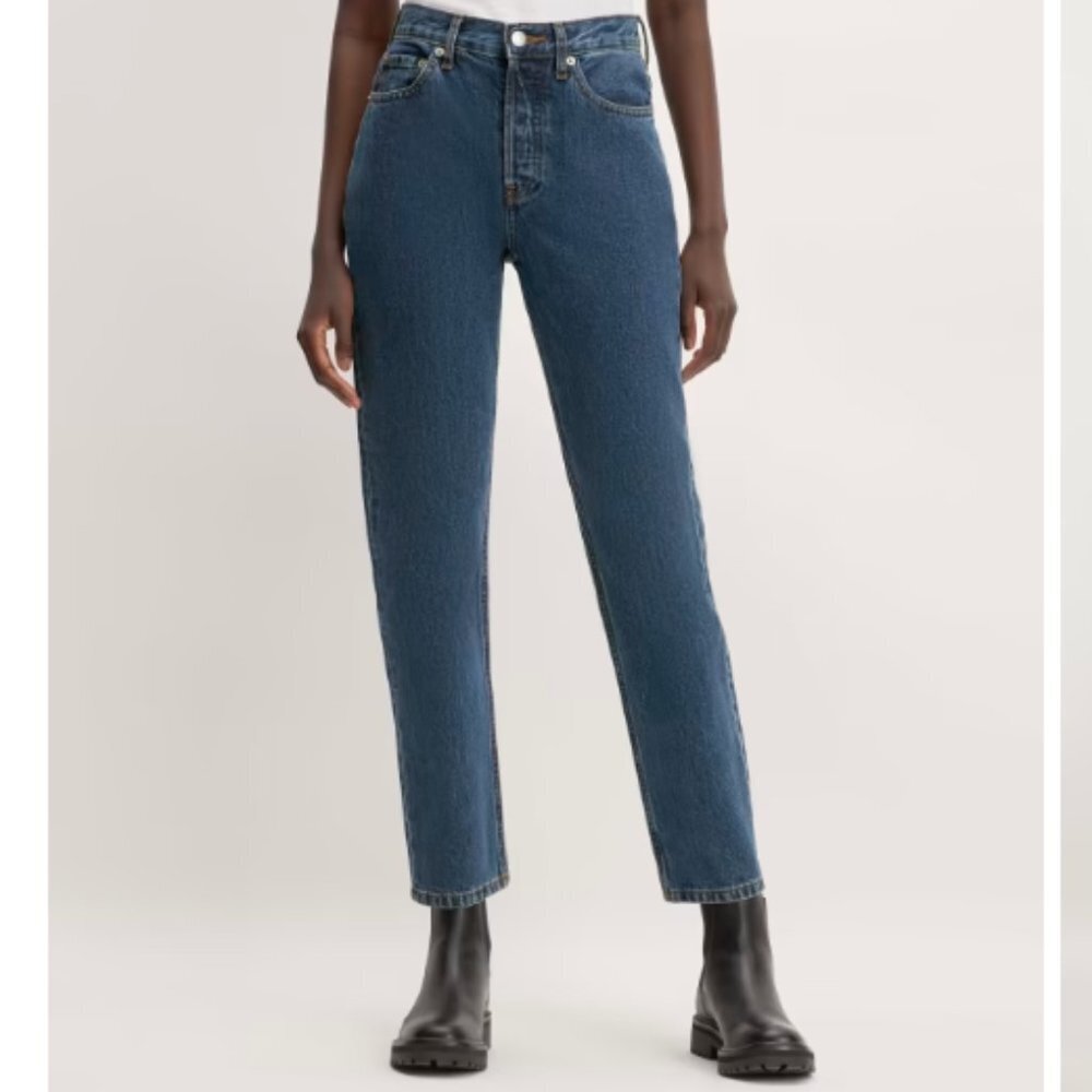 NEW Everlane The ’90s Cheeky Jean in Deep Atlantic 28